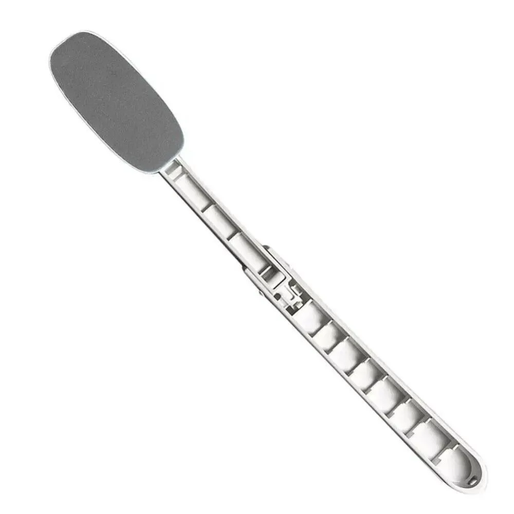 Aplicador de loción para espalda plegable extensible, crema para espalda autobronceadora reutilizable, ayuda con mango largo y curvo