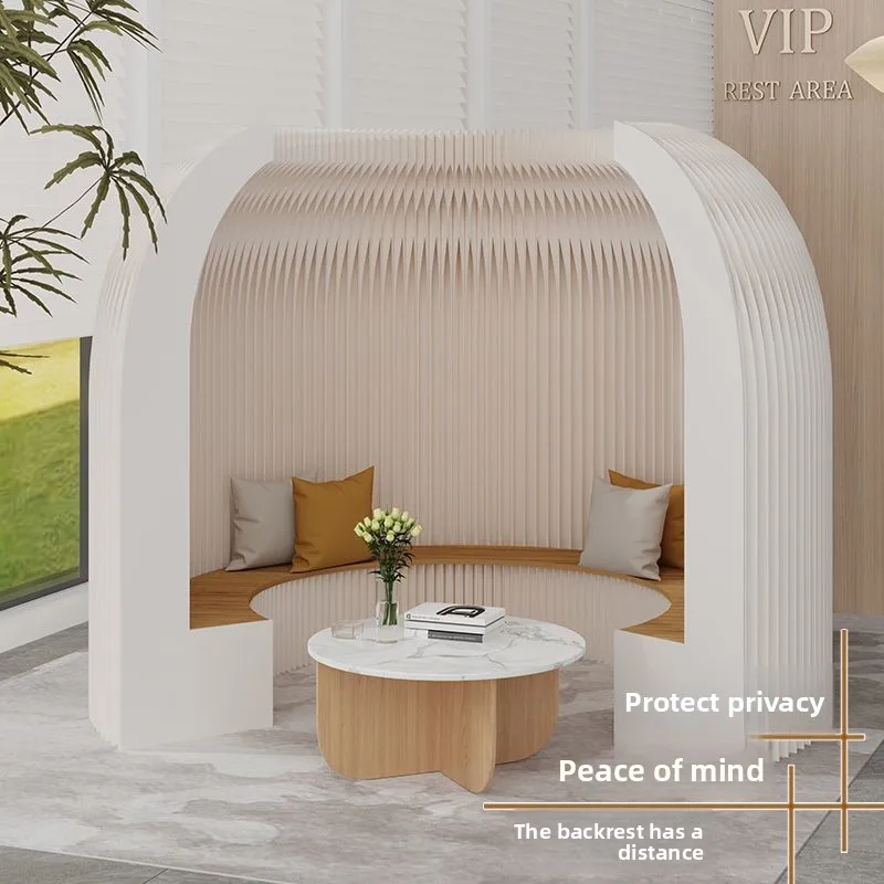 Folding screen, new room modern simple multi-functional partition false wall, clothing photo light luxury background wall