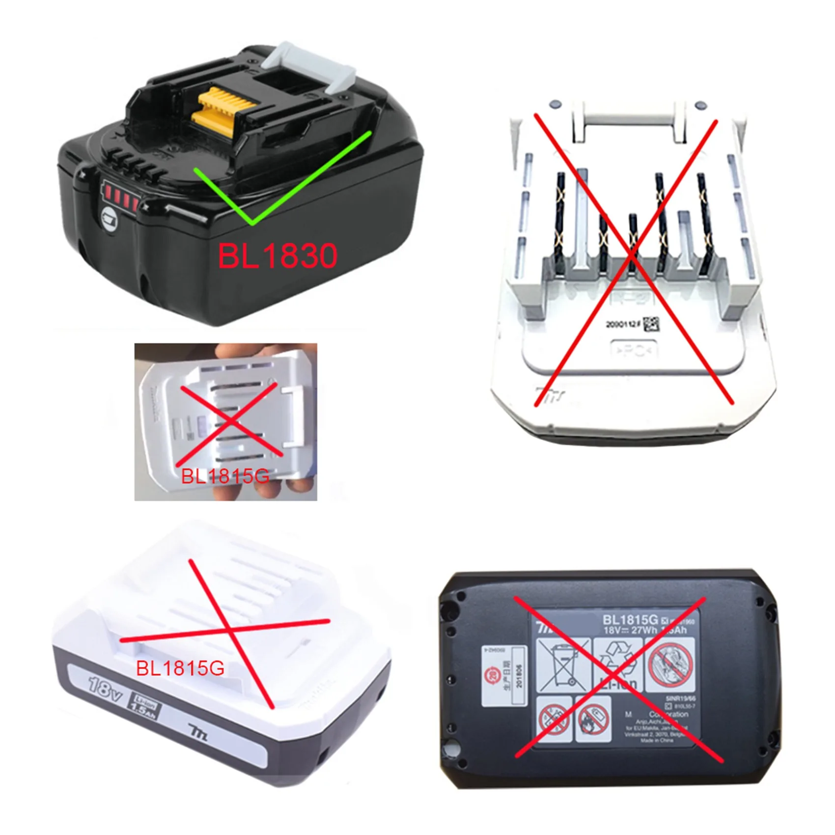 

A96I-Battery Extension Cord Tool Li- Battery Adapter Weight Reducer Suitable For 18V Lithium Batteries And Tools