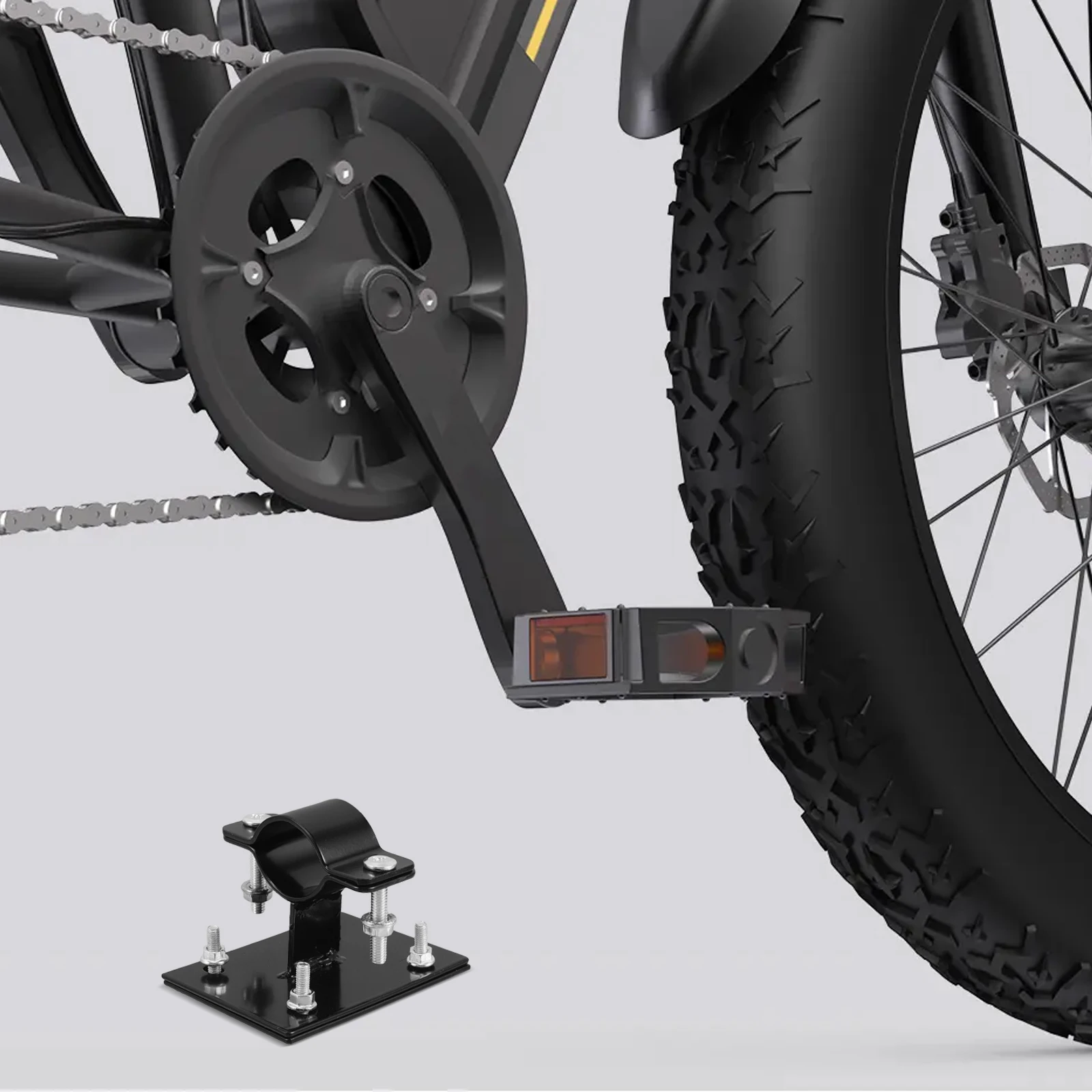 

Bicycle Basket Holder Bike Front Mount Accessories Electric Ebike Cargo Rack Iron Frame Storage Bracket Bike Accessory