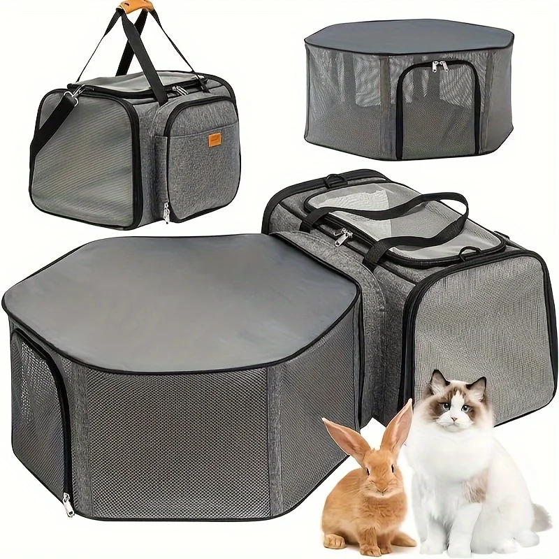 

Cat Carrier, Detachable Pet Carrier Airline Approved, 18 Cat carrier bag Cat sling Bolsos perros Puppy accessories luxury Dog ch