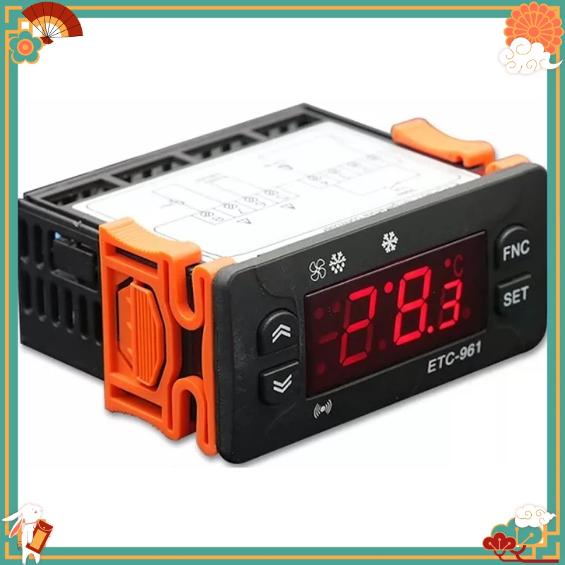 Digital Temperature Controller Dual Sensor Thermostat Refrigeration Defrost For Cold Room