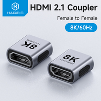 Hagibis HDMI Coupler 8K HDMI 2.1 Female to Female Connector Extension Cable Adapter for HDTV Monitor Laptops Projector Roku TV