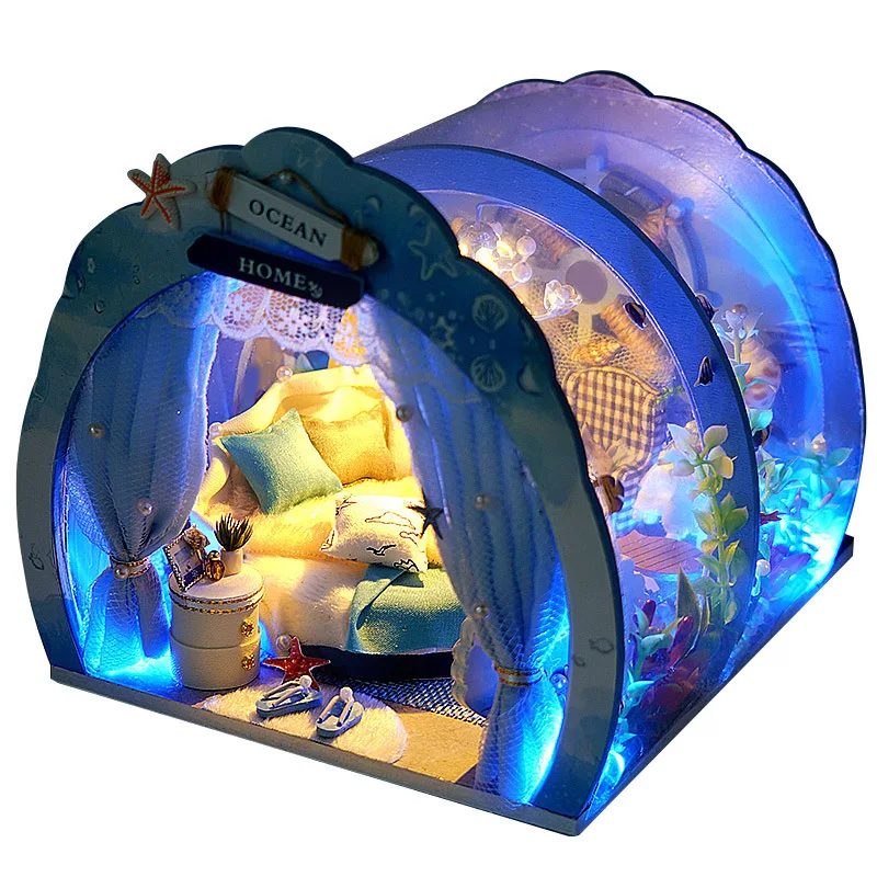 

Delivery Gifts DIY Cabin Hand Assembled Cabin Cute Home Model Toys Creative Mother's Day Birthday Gifts