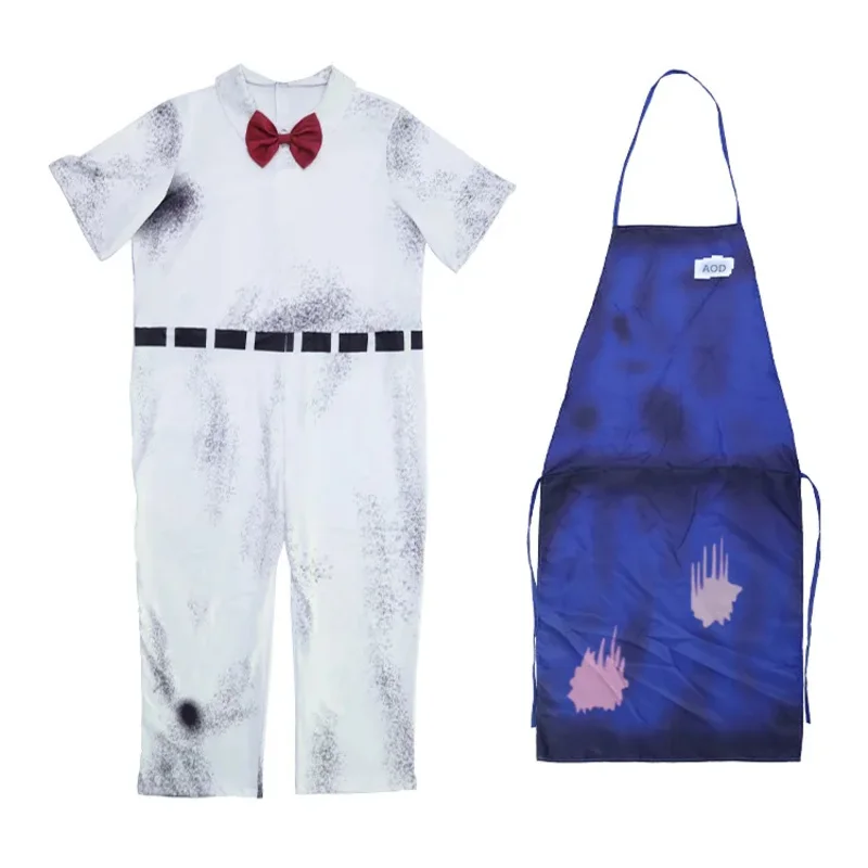 Rod Horro Gioco Ice Scream Costume Cosplay Maschera Tuta Grembiule per adulti Bambino 110-190 Formato Halloween Party Gioco di ruolo Costume