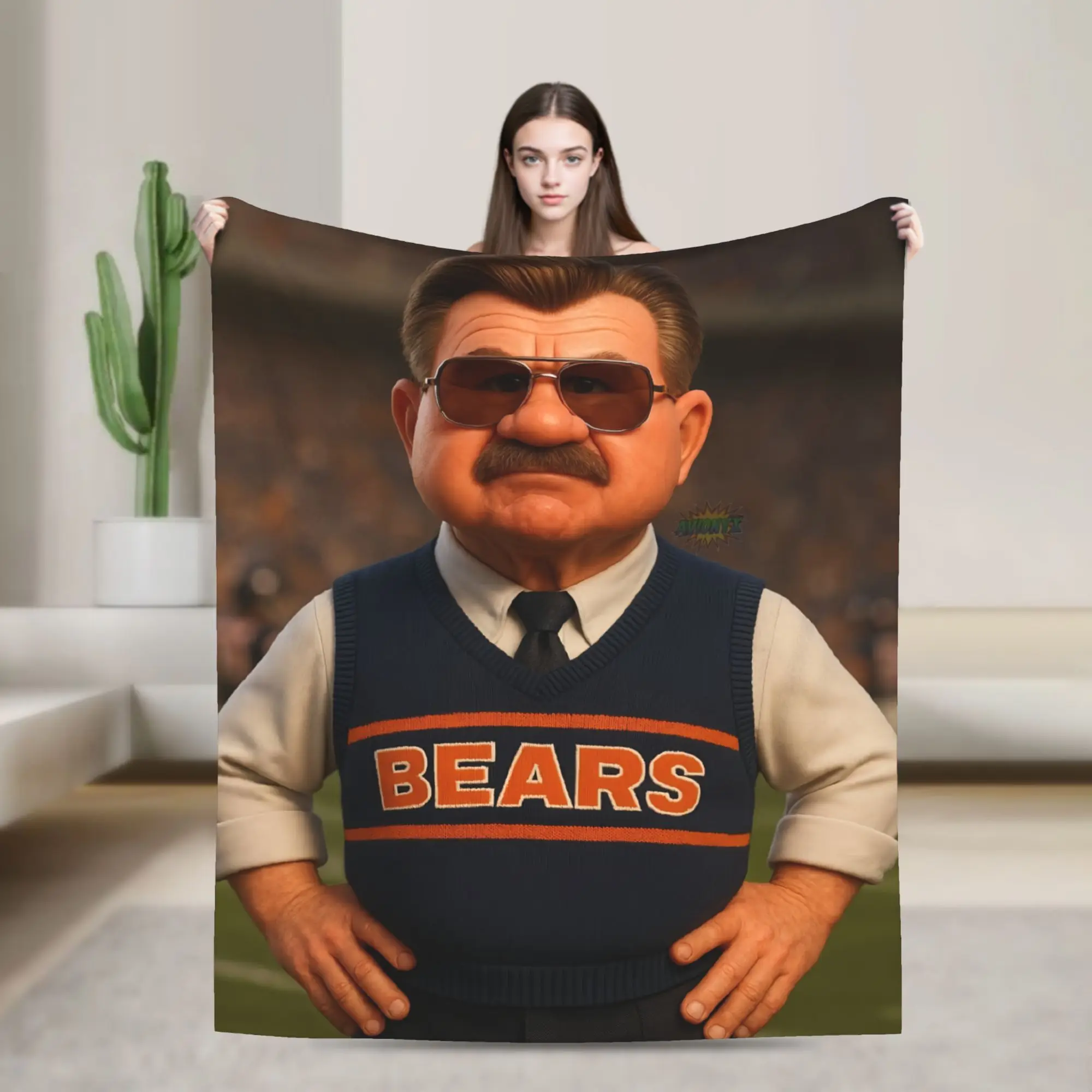 Super Soft RIP Mike Ditka Throw Blanket Premium Flannel Fleece Lightweight  Bed Blanket Warm Plush Blankets All Season Use