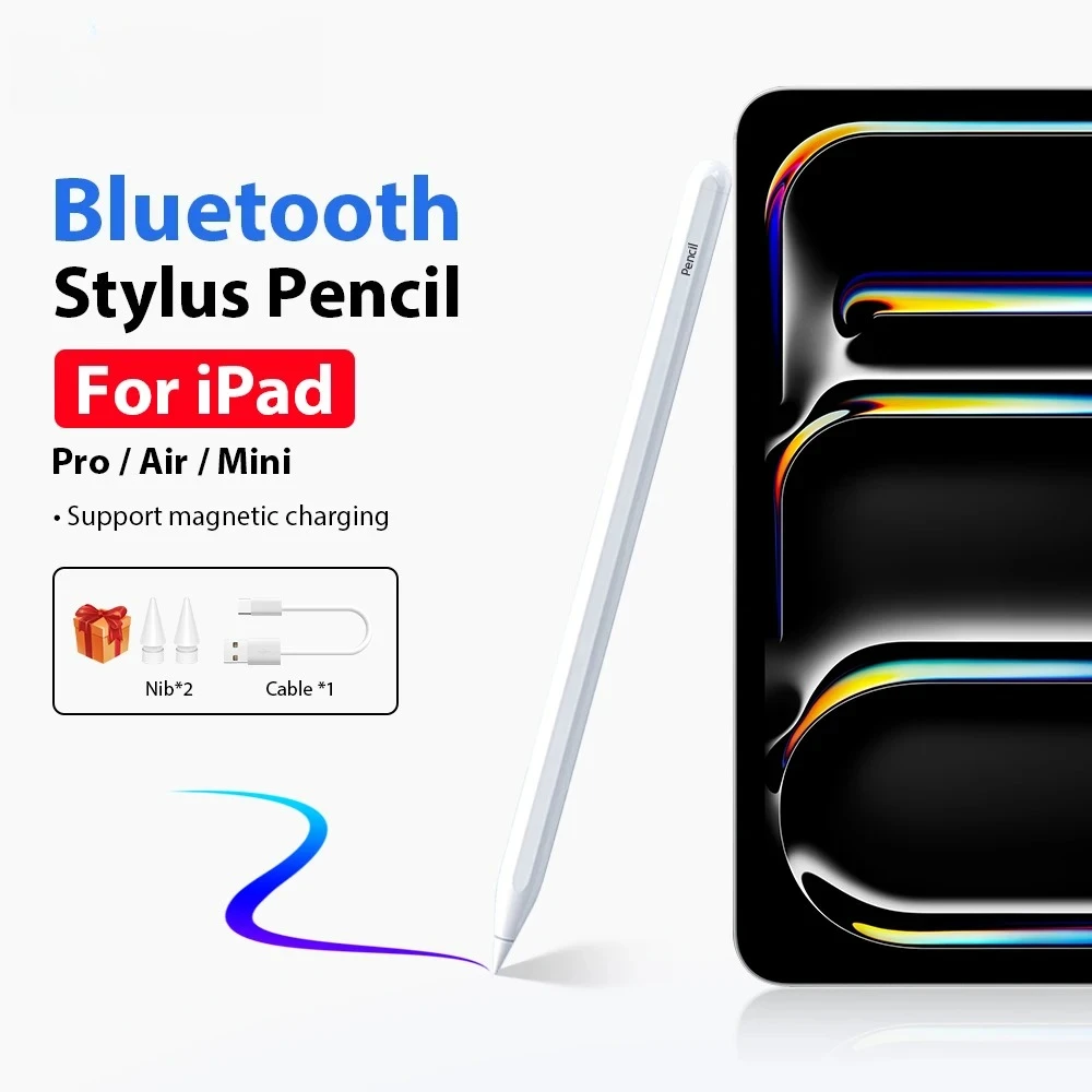 For Apple Pencil For iPad Pro 13 M5 A16 Stylus Pen Air 11 M4 M3 M2 5 4 12.9 10 9 10th 9th Gen Mini 7 6 2026 Bluetooth Touch Pens