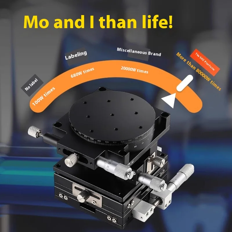 XYZR axis fine-tuning platform precision displacement mobile lifting four-axis sliding table LTP40/LT60/80/90/125 -L