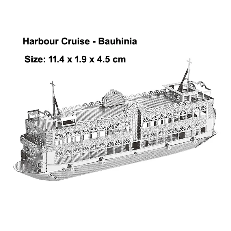 Boat 3D Metal Puzzle model Star Ferry Bauhinia Burke Class Destroyer Nautilus KITS Assemble Jigsaw Puzzle Gift Toys For Children