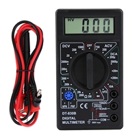 DT-830B Multifunctional Portable LCD Digital Multimeter Amp Volt Ohm Tester Voltmeter Ohmmeter Meter Black