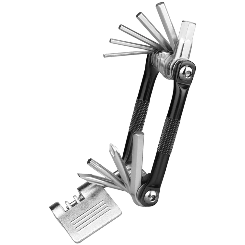 11-in-1 Bicycle Maintenance Kit With Compact Folding Frame Chrome Vanadium Steel Tool Heads And Quick Interchange System