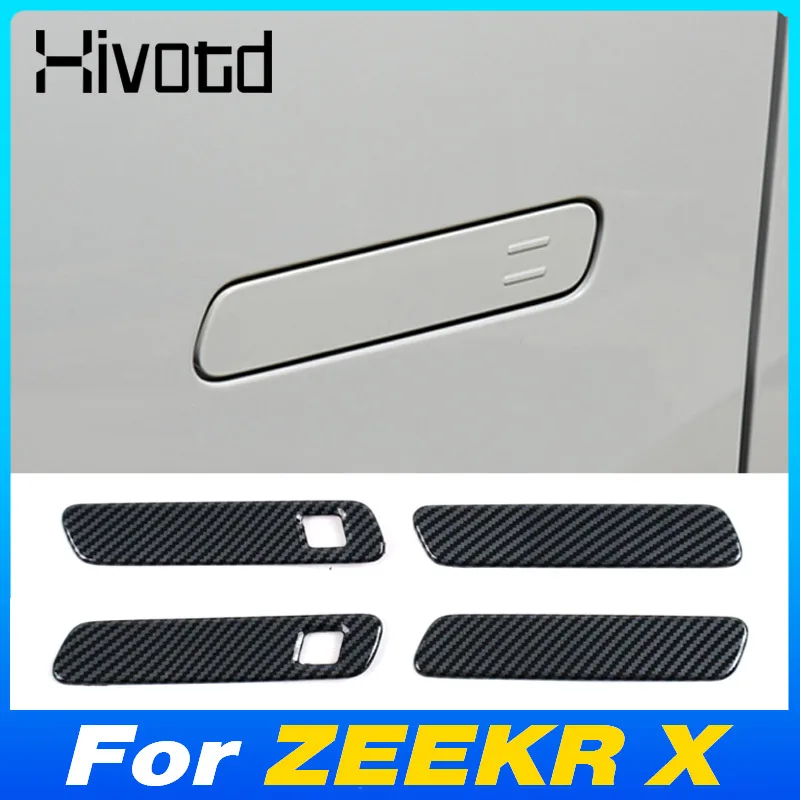 

Anti-scratch Car Door Handle Cover Part ABS Sticker Protector Strip For ZEEKR X ME YOU Inner Decoration Styling Accessories 2024