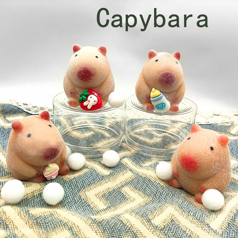 Random One Cartoon Cute Capybara Pinch Toys Creative Funny Squeeze Relieve Stress Doll Slow Rebound Super Soft Mud Feel Toy Gift