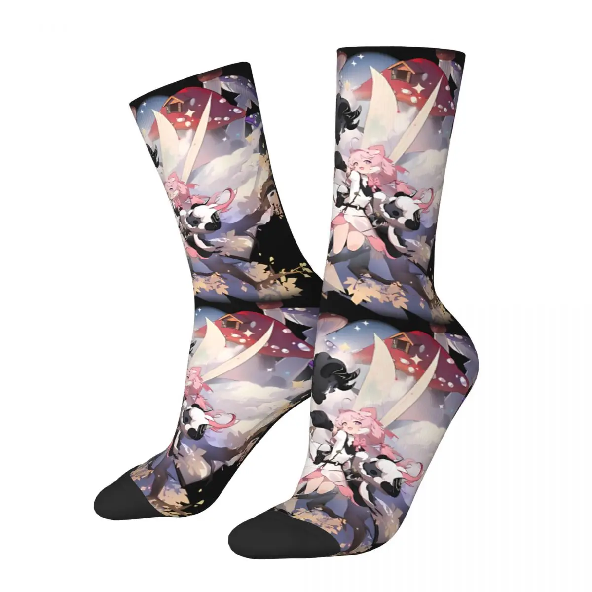 

Happy Funny Men's compression Socks Amazing Vintage Harajuku Wuthering Waves Hip Hop Novelty Casual Crew Crazy Sock Gift Printed