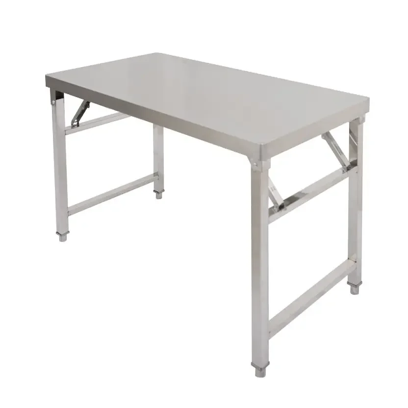 foldable commercial stainless steel kitchen work tables have items in stock