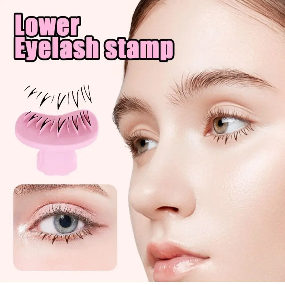 DIY False Eyelashes Stamp Natural Look Easy To Put On False Eyelash Eyeliner Seal V-shaped Makeup Tool Lower Eyelashes Prints