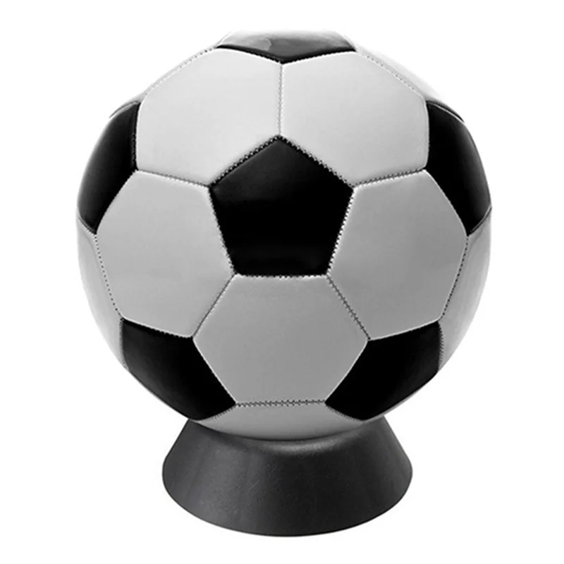 

A69P-3 Pack Ball Stands Ball Holder Baseball Display Case Ball Stands Basketball Football Plastic Display Stand Base Black