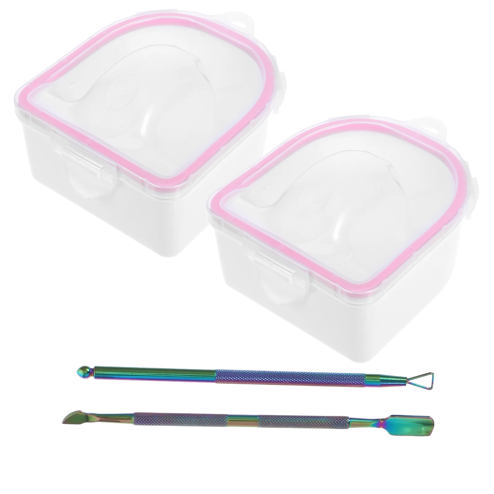 

1 set Nail Hands Soaking Bowls Manicure Spa Tools Salon Supplies Blue Soften Nail Soaking Bowl Cuticle Remove Treatment