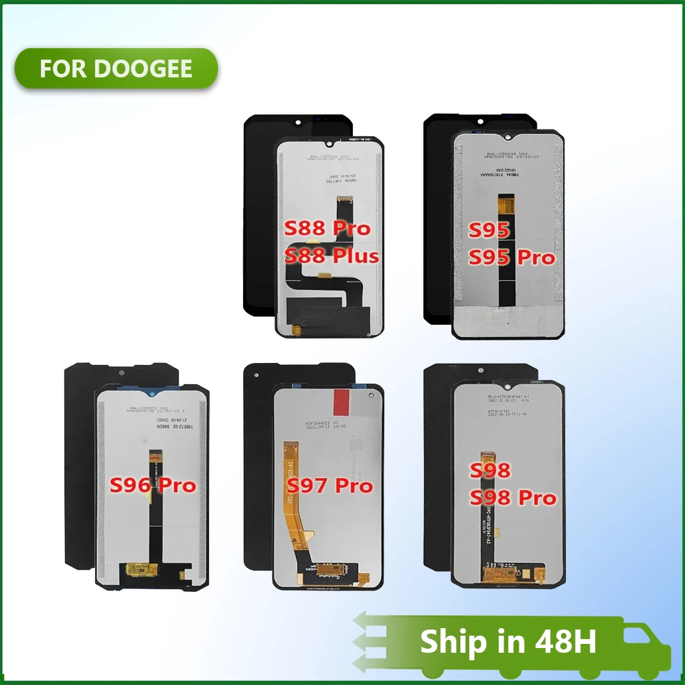 For Doogee S98 S97 Pro LCD Display Touch Screen Digitizer For Doogee S88 Plus S96 Pro LCD Doogee S61 S90 S86 S89 Pro LCD Display