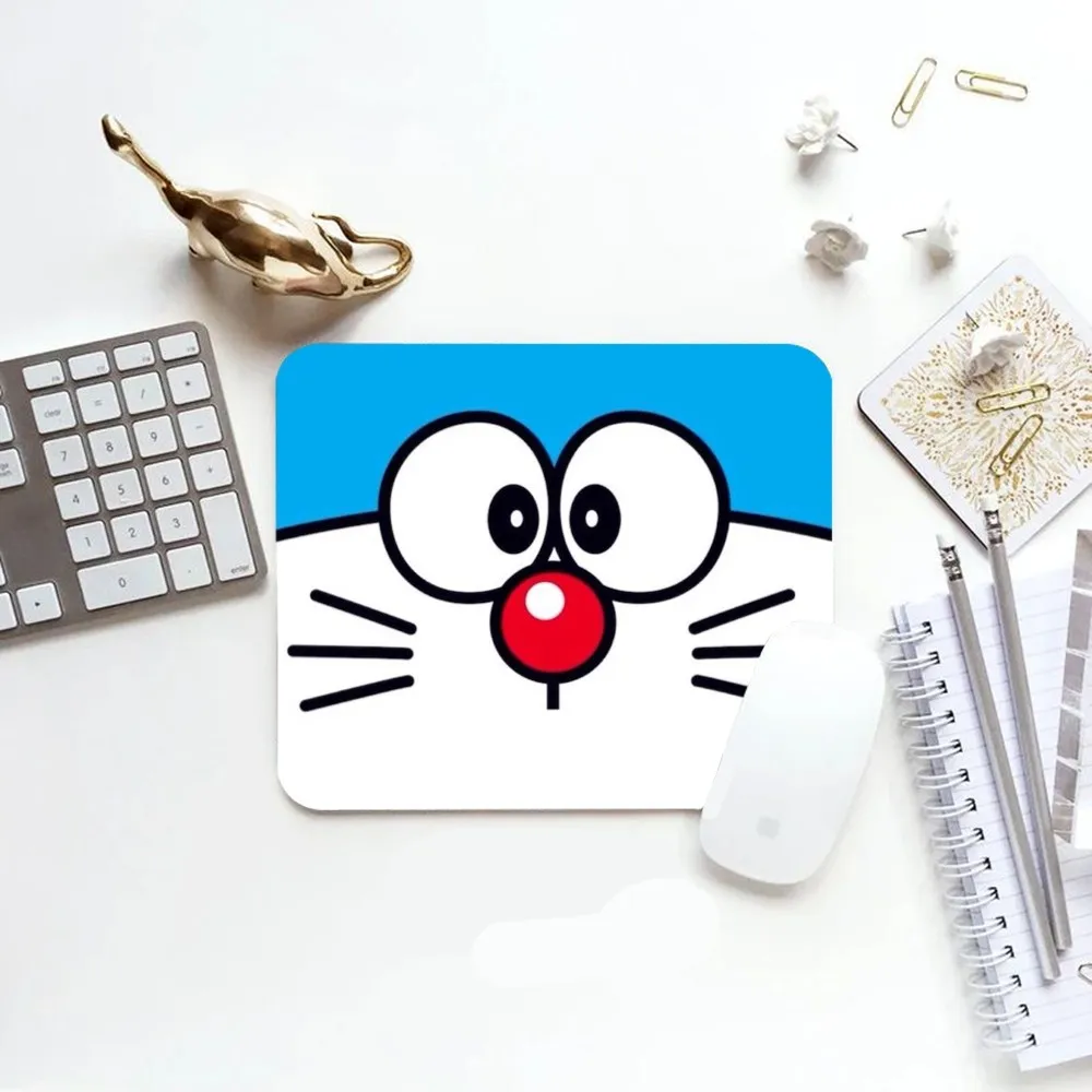 CUTE-D-DORAEMONES Mousepad Round Custom Skin Desktop Desk Mat Kawaii Gaming Students Writing Pad Mouse Pad for PC Mouse Carpet