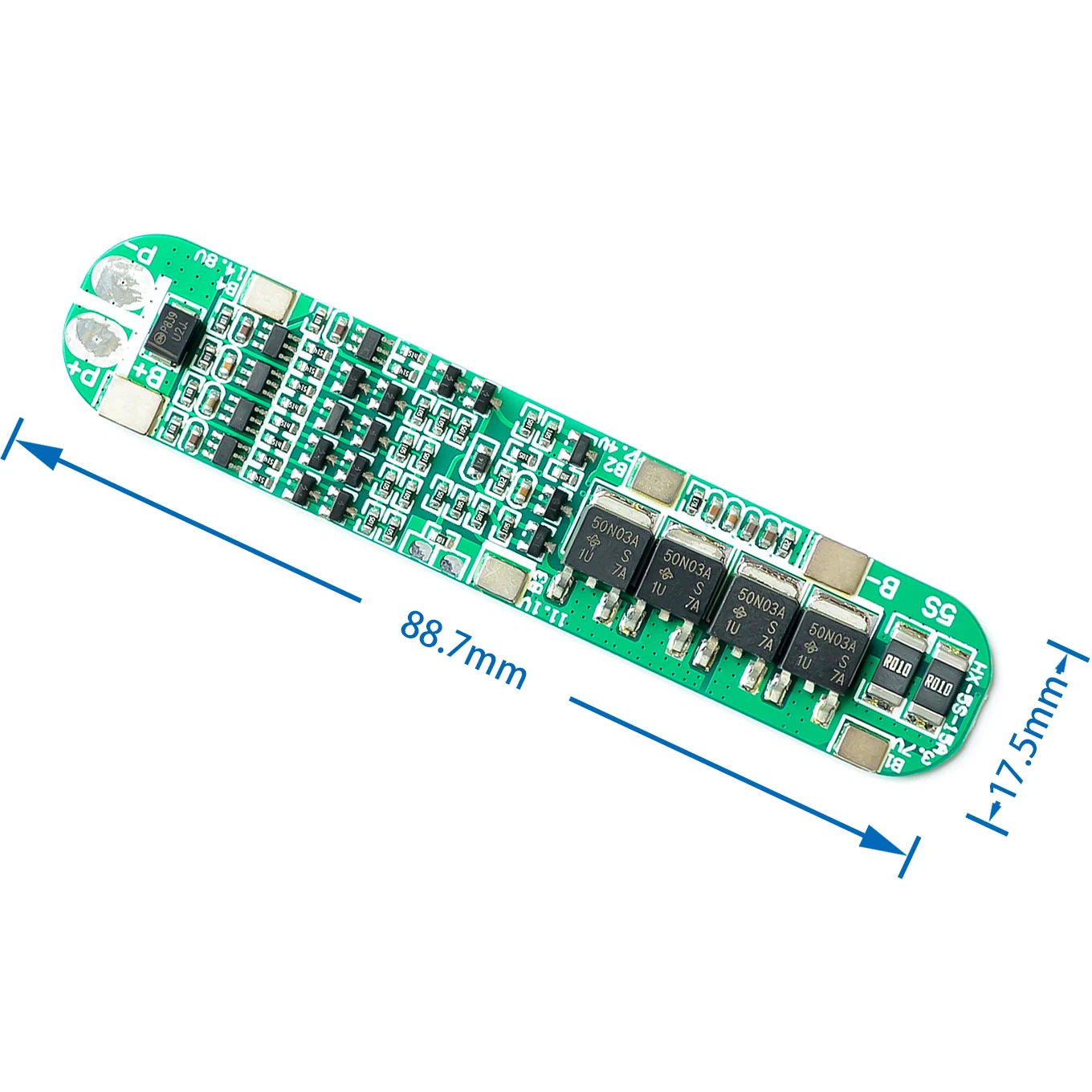 5S 18.5V 18650 Lithium Battery Protection Board Anti-overcharged over-discharge 21V Solar Lighting Li-ion Lipo 5 Pack 15A 25A