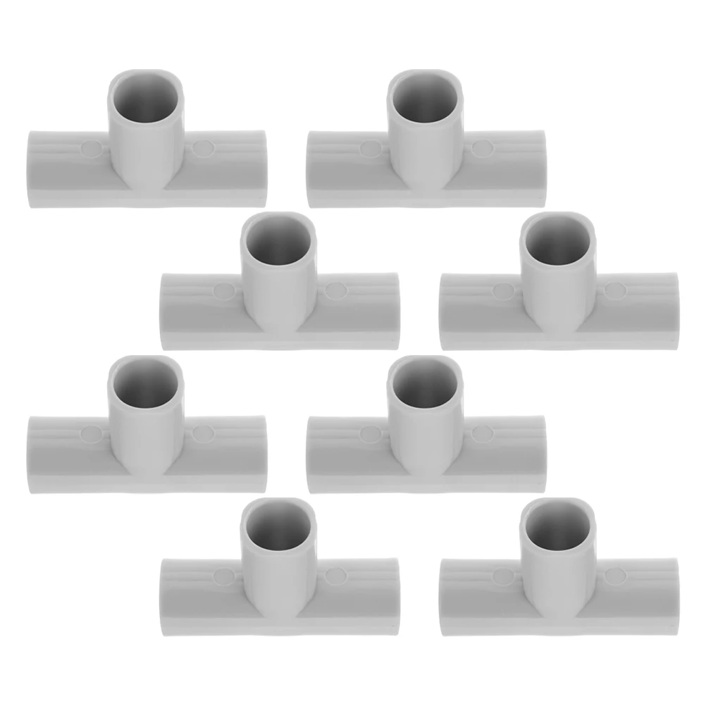 

8 Pcs Fence Accessories Plastic Cube Connector Pipe Fitting Corner Fittings Cage Fixed Buckle Cabinet Buckles Closet