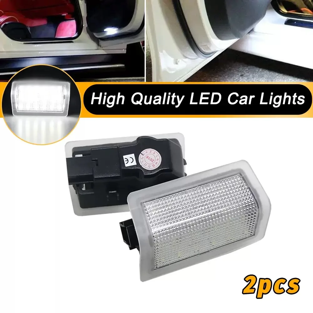 

Led Car Door White Warning Lights For Mercedes Benz E C Class W205 W212 W166 W177 W246 AMG GLC GLS Wing-shaped Welcoming Lights