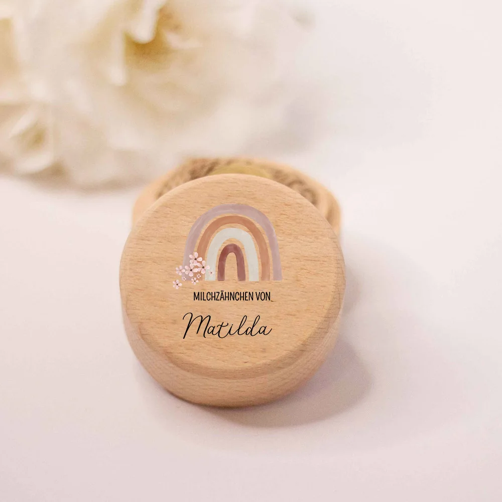 Personalised Milk Tooth Box Custom Wooden Teeth Boxes Baby Girl Gift Wooden Keepsake Tooth Fairy Holder New Baby Shower Gift