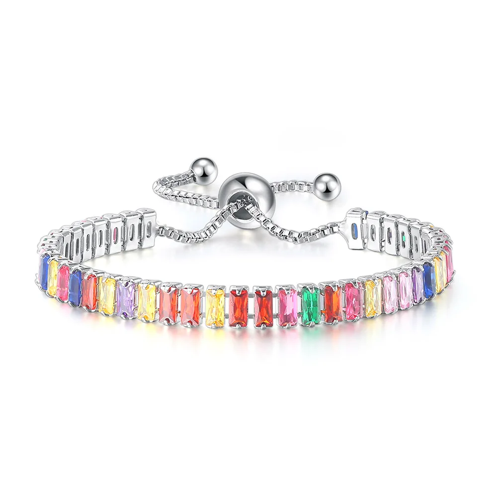 CZ Tennis Armbanden voor Vrouwen Unieke Zwarte Kristallen Bangle Rose Goud Kleur Verstelbare Hand Chain Vrienden Sieraden Groothandel DZH051