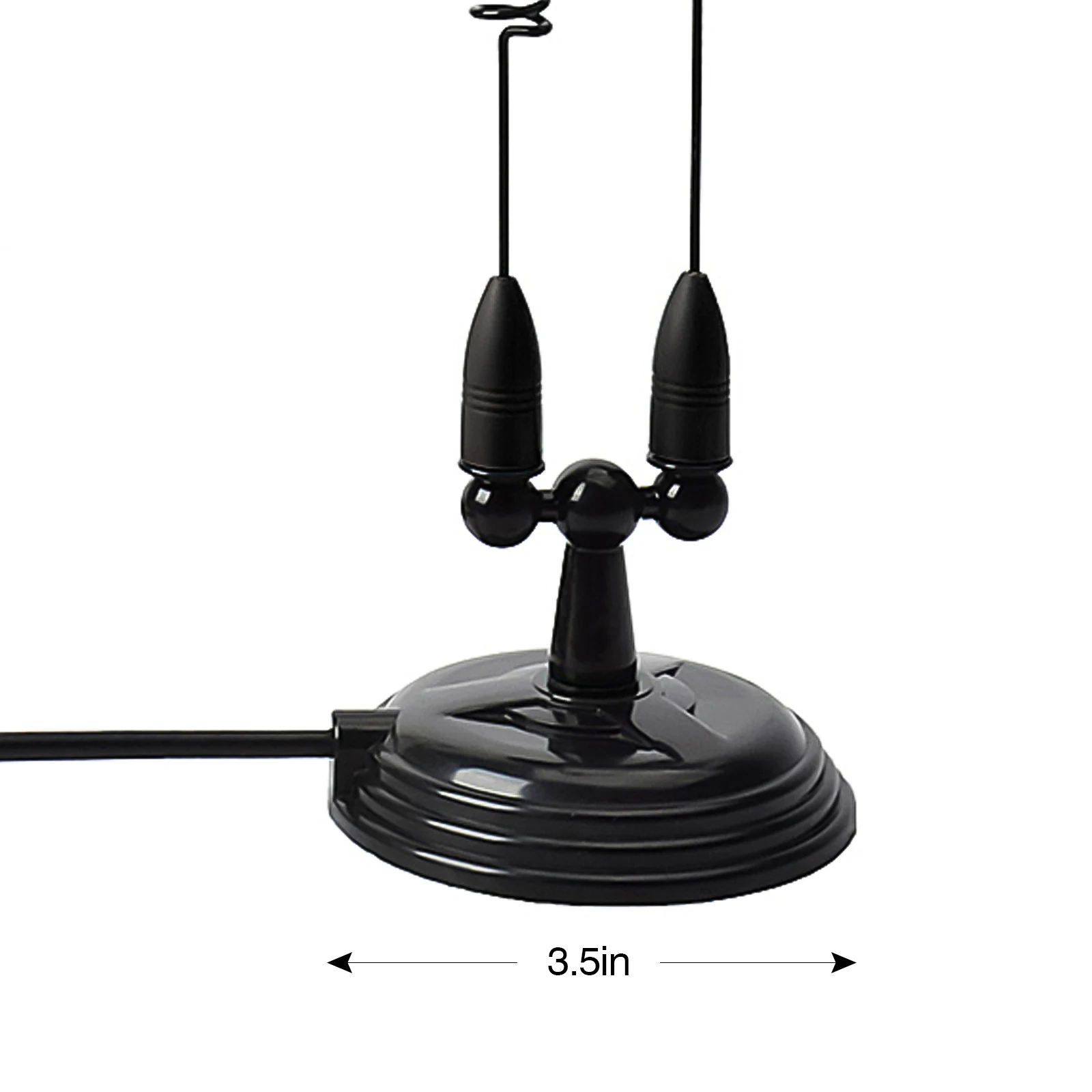 Base magnetica per antenna mobile dual band, antenna a frusta per veicoli VHF/UHF da 2 m 70 cm con cavo coassiale RG58 da 13 piedi e supporto magnetico da 3,5 pollici