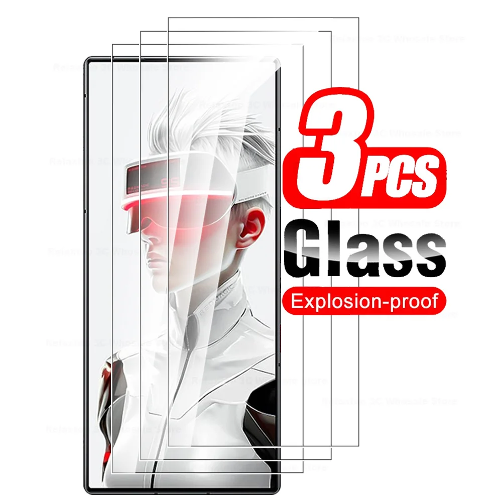 Glass For ZTE nubia Red Magic 9S Pro+ 3Pcs Tempered Glass Screen Protector RedMagic 9S Pro Plus RedMagic9S 9SPro Protective Film