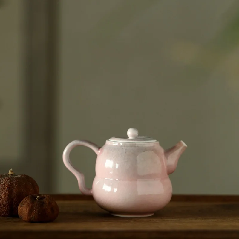 

★Jingdezhen Wood Burning Pot Handmade Teapot Chinese Kung Fu Tea Set Teapot Exquisite Tea Pot Household Teapot