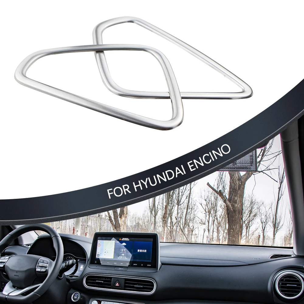 

Накладка на вентиляционное отверстие для Hyundai Kona 2017-2022, декоративная наклейка на розетку переменного тока с левым рулем, интерьер Acc.