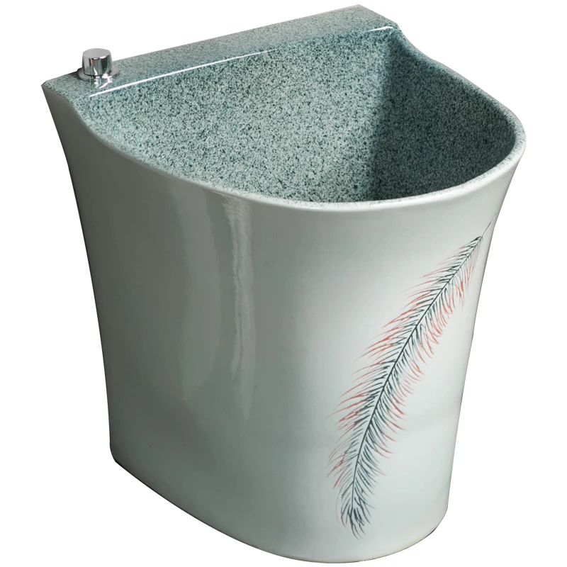 

Outdoor balcony wash mop pool basin ceramic floor-to-ceiling bathroom household mop pool new sink