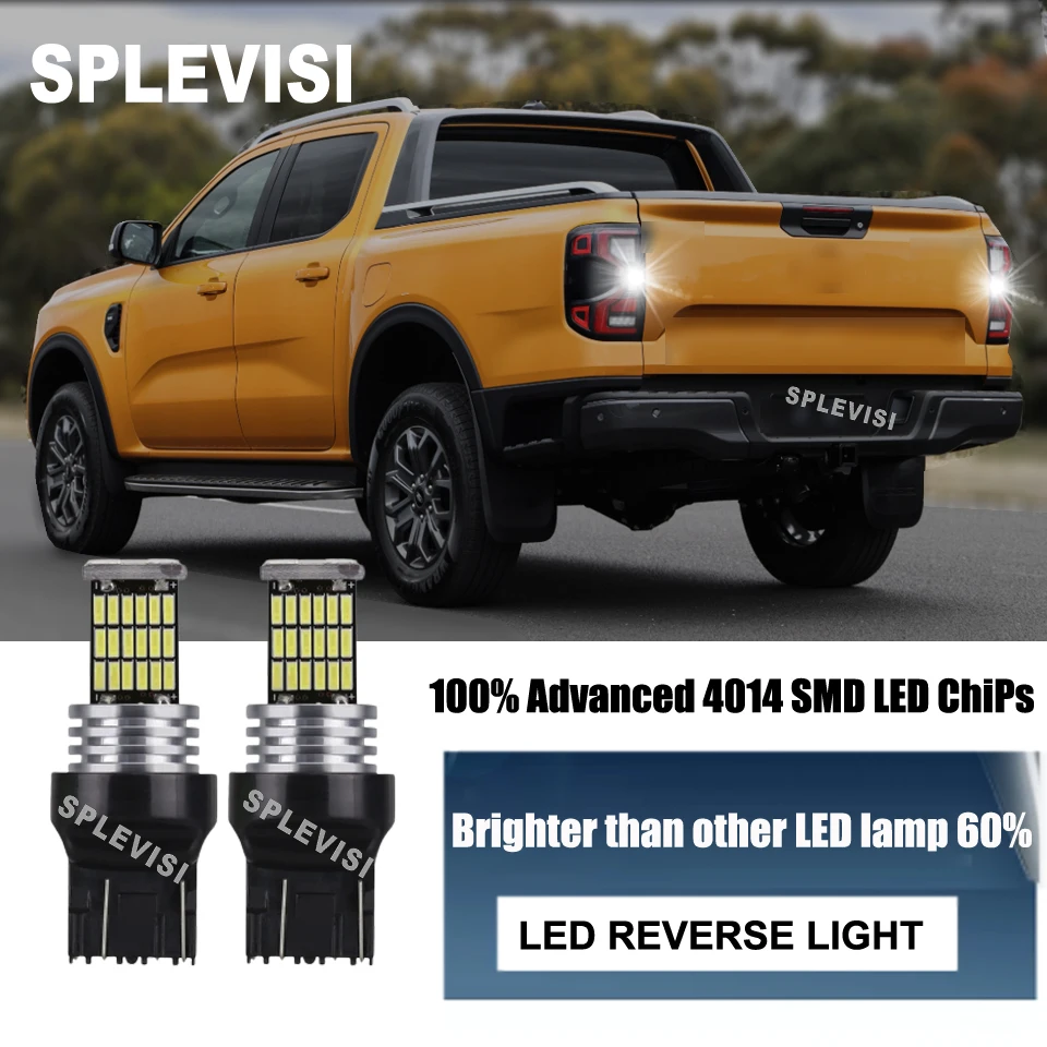 

2x 7440 7443 992A LED Reverse Lights 360 degree beam angle Replace For Ford Ranger Transit connect Explorer Branco Sport Kuga 3