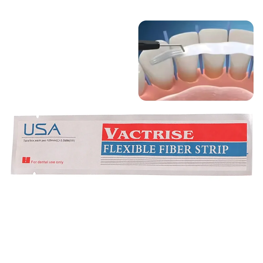 

1Pcs Dental Flexible Fiber Strip Glass Strips Loose Tooth Fixation Strips Light Cure Bonding Orthodontic Retainers Material