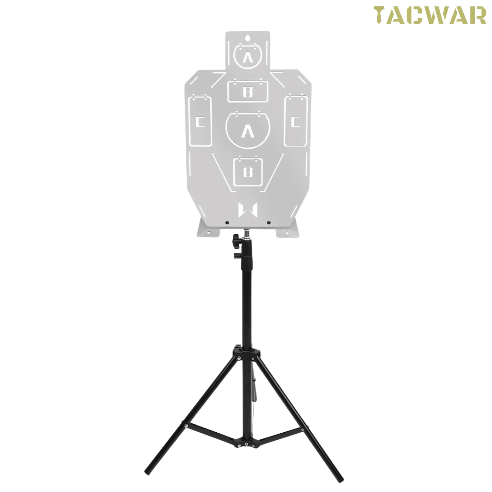 Metal Training Target with Tripod, Stainless Steel 304 Resetting Boards with Bullseye for IPSC Hunting Shooting Airsoft