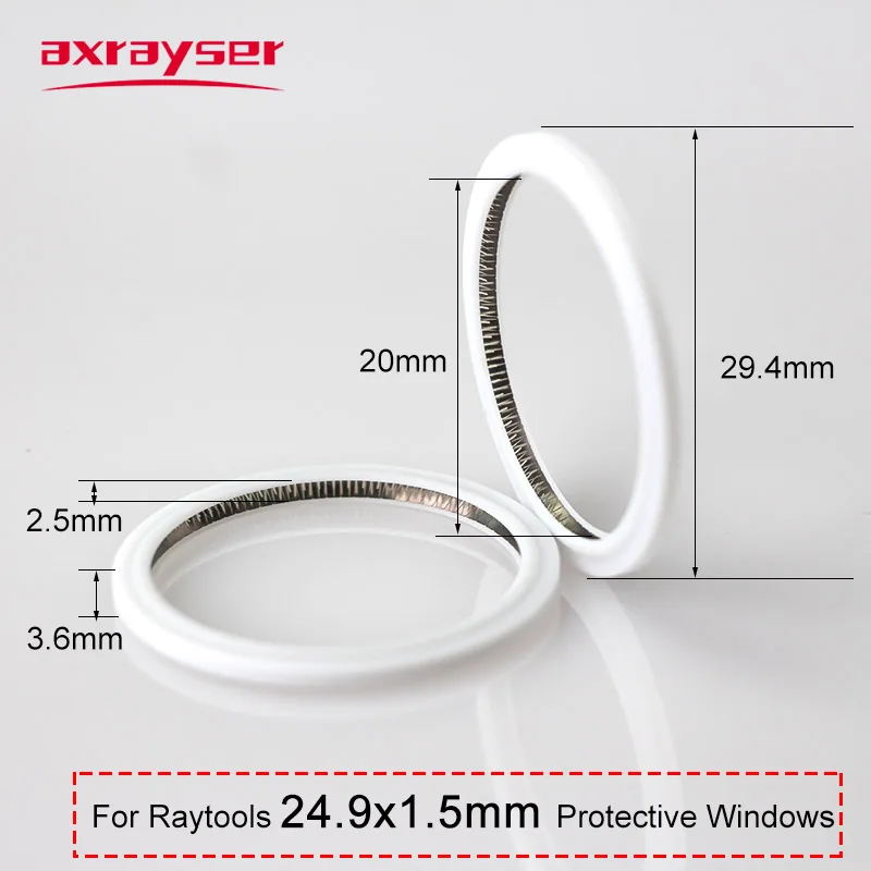 Raytools Dichtungsring für Laserlinse 27,9*4,1/24,9*1,5/37*7mm Schutzfenster Federdichtung BT210/BT240S/BM109/BM114 Laserkopf – Detail 6
