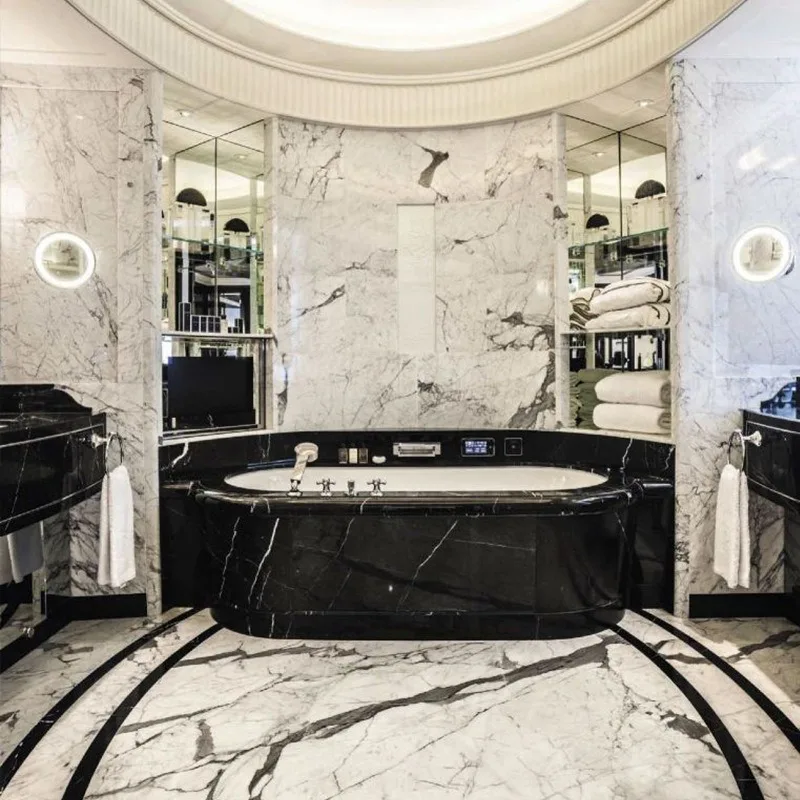 Rainforest green natural marble bathtub, bath basin Hotel villa home improvement bathroom bath integrated basin