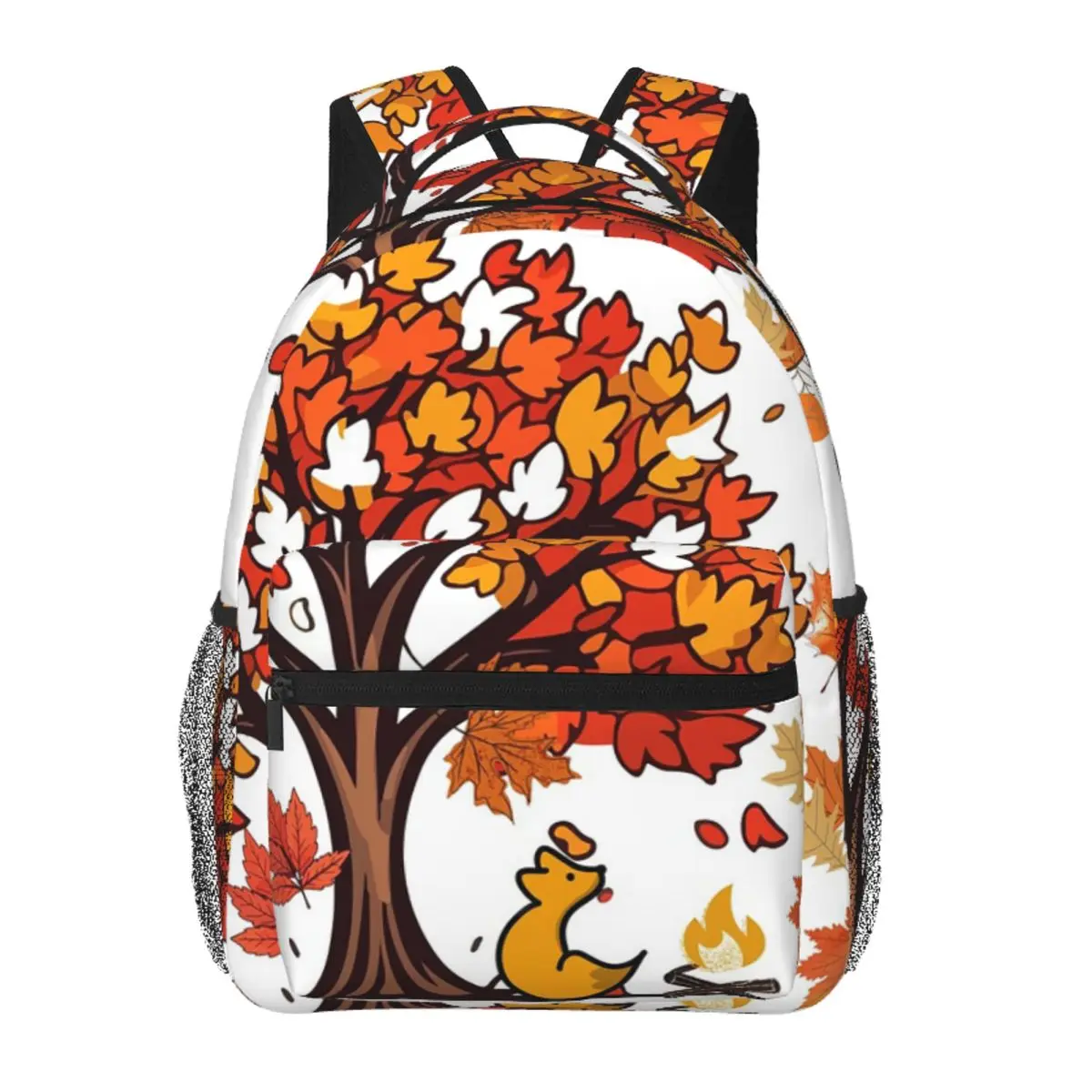 Autumn Fox Backpack Student BookBag Kids School Bag Laptop Shoulder Bags for Men Women