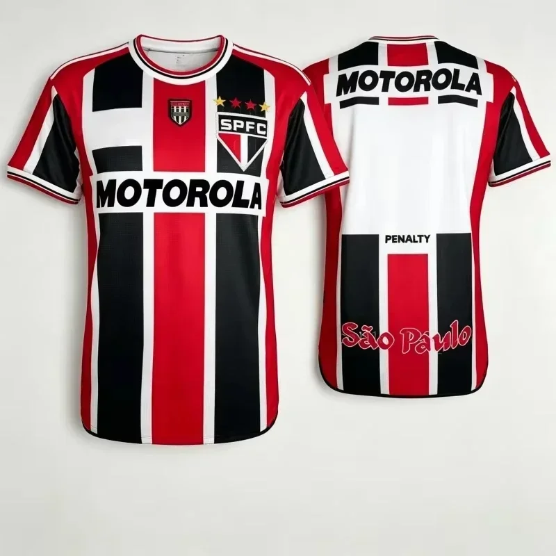 Sao Paulo Retro 3D Printed Sports T-shirt Fan Collection Training Daily Street Wear Quick Dry Sports Shirt Parent-child Wear
