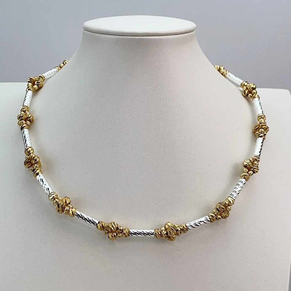 EMMA موضة دبي مطلية بالذهب الخرز القلائد أقراط خواتم مجموعات المجوهرات الجميلة للنساء هدايا مجوهرات الزفاف FHK21385