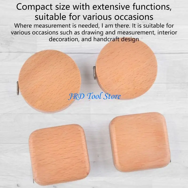 A2UD Compact Tape Measure 2m Case Measuring Tape for Easy Reading Durability