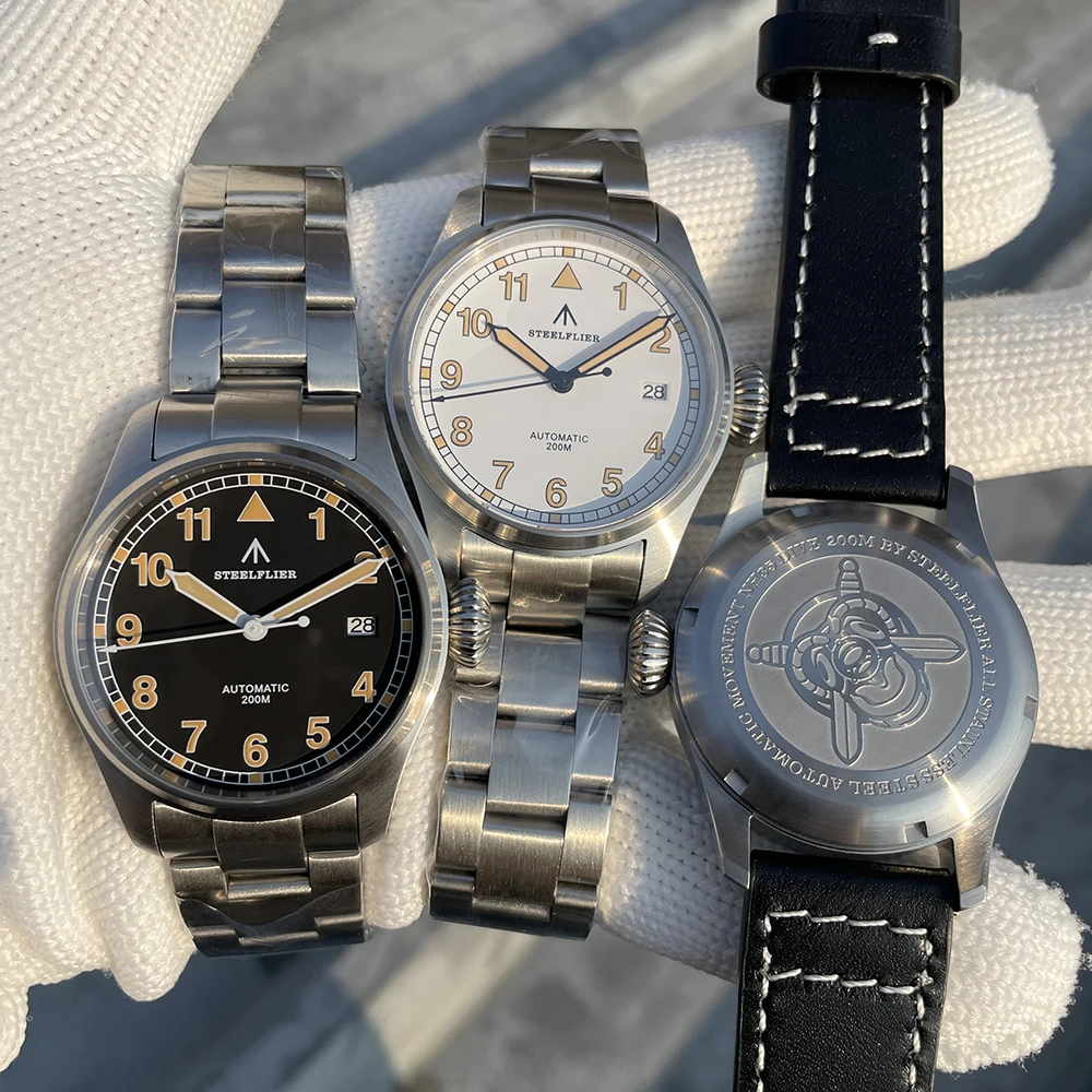 STEELFLIER Official SF750A Luxury Auto Mechanical Wristwatch NH35 Movement Sapphire Crystal 20Bar Waterproof Luminous Dive Watch