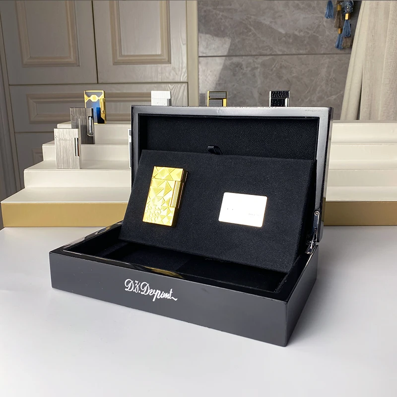 

Новая памятная серия, роскошная зажигалка с одним и двойным пламенем Ping Sound, бутановая зажигалка для курения сигарет с натуральной краской 18122