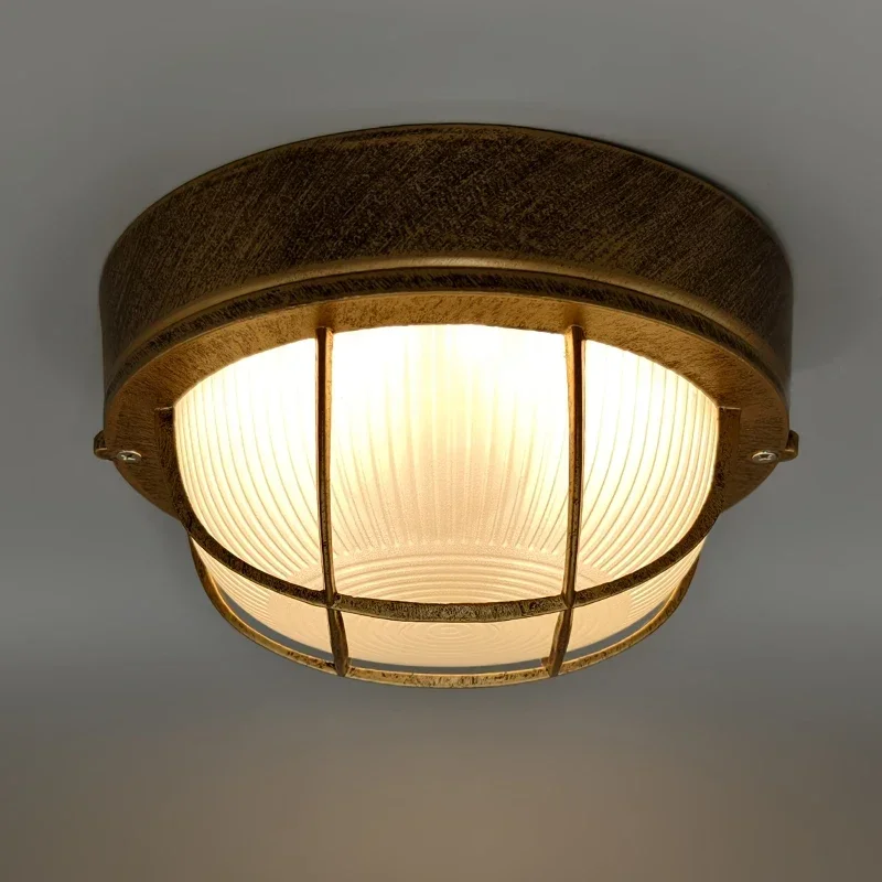 American retro outdoor ceiling light waterproof anti-mosquito outdoor patio ceiling lighting decorative  Aluminum Balcony Lights