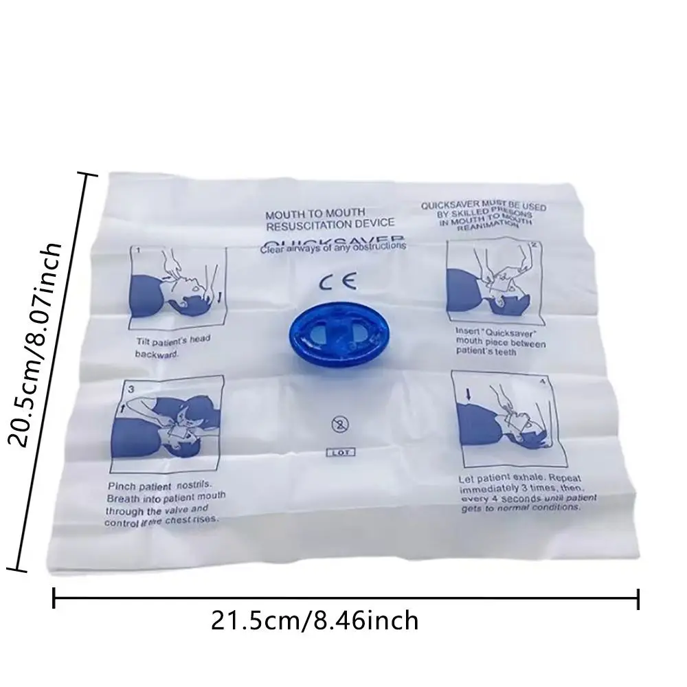 من الفم إلى الفم CPR Face Shield التنفس التنفس الفم التنفس المتاح CPR قناع سريع التوقف المهنية #6