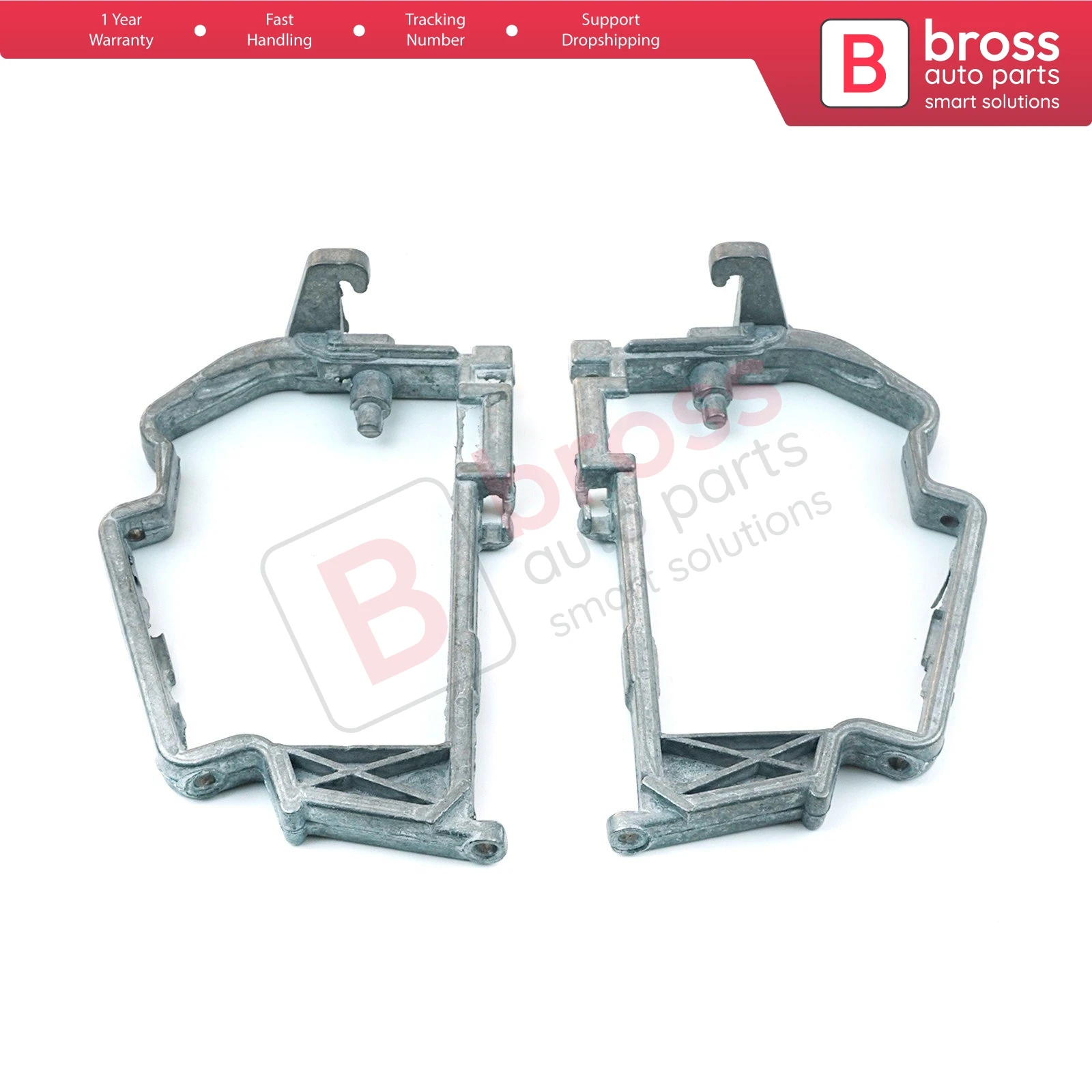 BDP502 Electric Power Folding Side Mirror Glass Support Repair Metal Frame Hook Brackets Left and Right 1408107716 for Mercedes