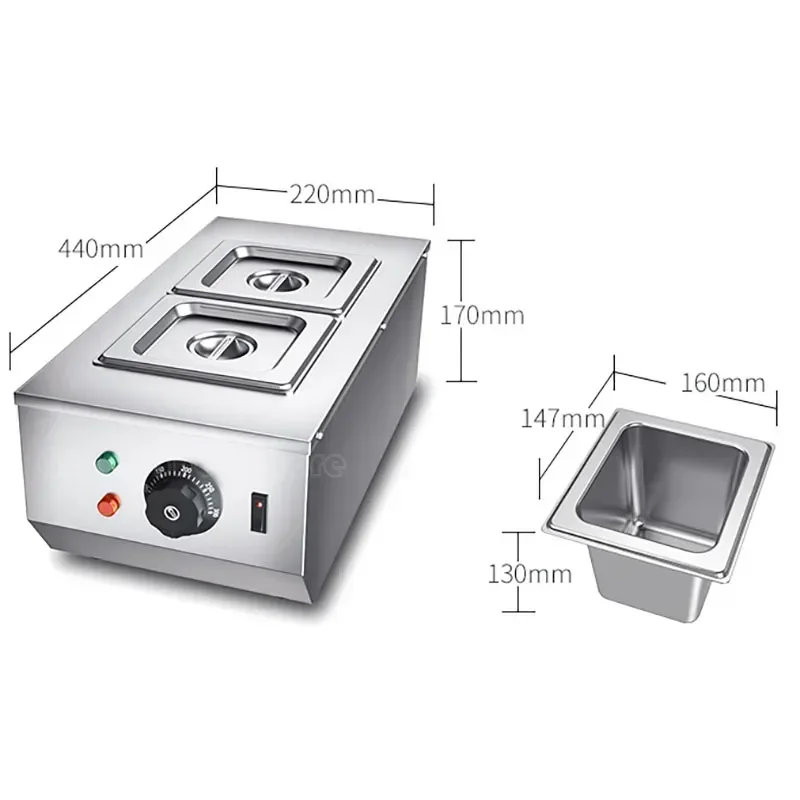 Chocolate Tempering Machine Melting Pot Electric Auto Heater Liquid Warmer Stainless Steel 6L Capacity 2 Tanks