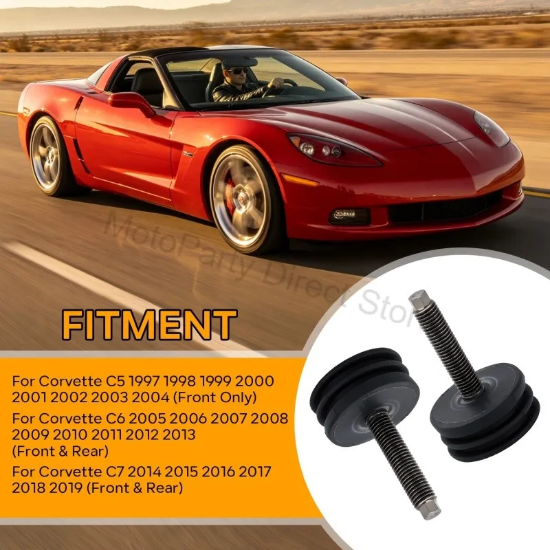 Höhenverstellbare Schrauben in Originalgröße für C5, C6, C7 Corvette - Direktes Anschrauben für 1997-2019 Corvettes (Set mit 2 Schrauben) – Detail 6